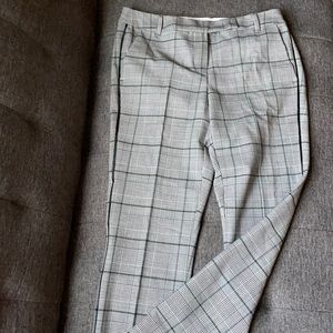 Marella DOREMA Black White Plaid Pants 4